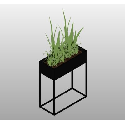 Tall Plant in Geometric Stand