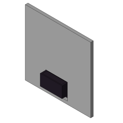 Gas Fireplace Insert - Type Sized