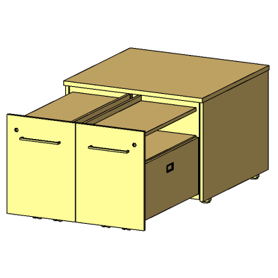 Space-Saving Double Pedestal