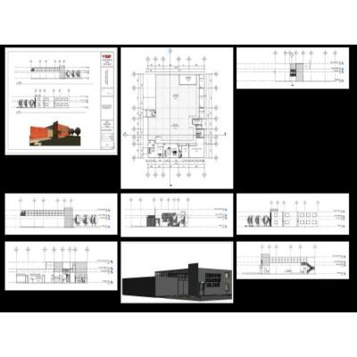 Photography Studio Template 2 Fire station - revit