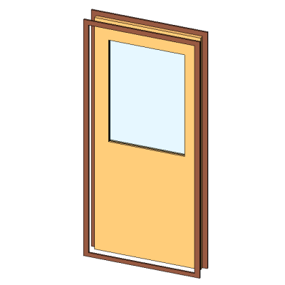 Half Glass Door 7645