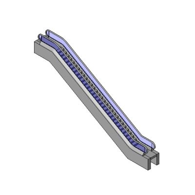 Escalator with Side Panels
