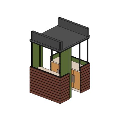 Revit family of a food stand proposal