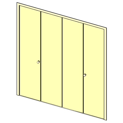 Placard double pliante
