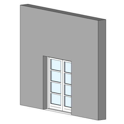 External double door