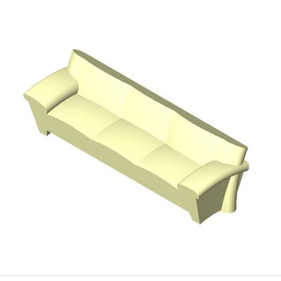 Distinctive Curved Sofa