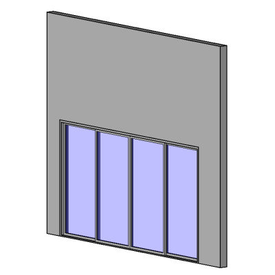 Multi Glass Sliding Aluminium Framed Centre Open 1961