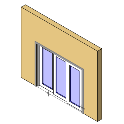 ICU Sliding door 3 panel SX-SX-SO