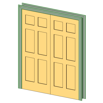 Int-Dbl-6 Panel-Colonial Large Casing 1830