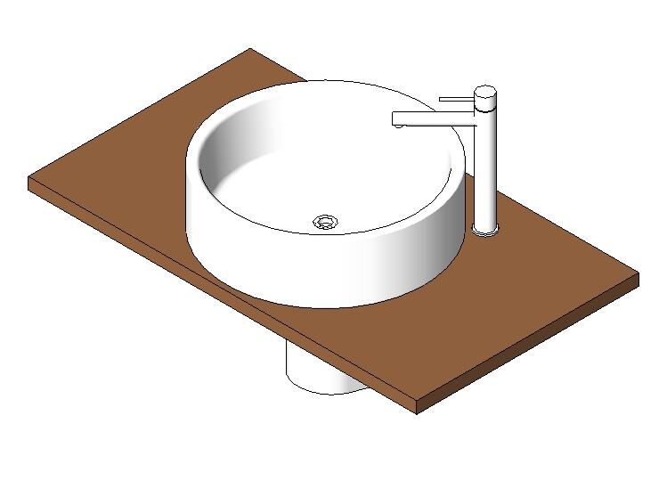 Modern cylindrical sink