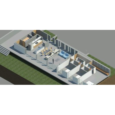Cottage of a 3d modeling