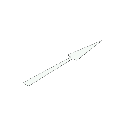 Straight On Arrow Sign