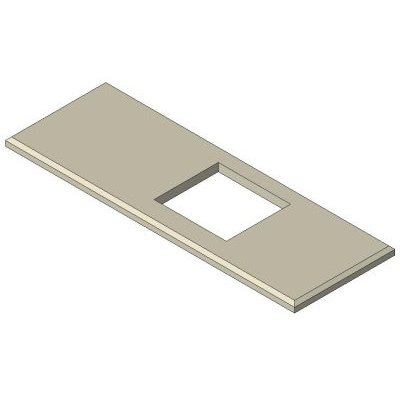 Kitchen Countertop with Sink Cutout