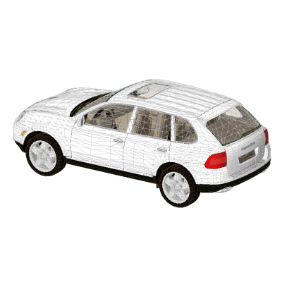 Sleek Porsche Cayenne 3D Model