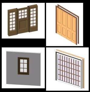 Revit windows and doors