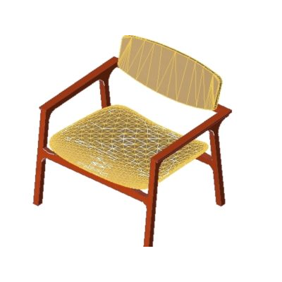 Cedar and Leather Lounge Chair