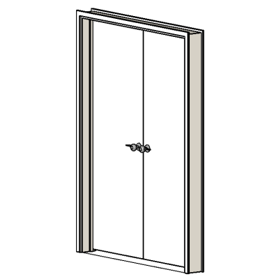 Elegant Double Wood Door