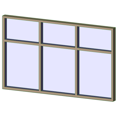 Aluminum Exterior Window - 3 wide x 2 high 3891