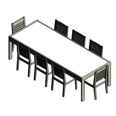 MS-Table et chaises