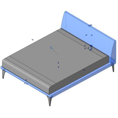 Contemporary Low-Profile Bed