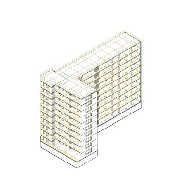 15-story reinforced concrete building