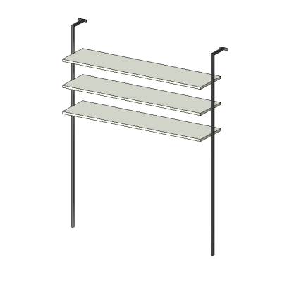 Rod Suspended Shelf