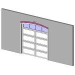 Modern Garage Door with Structural Header