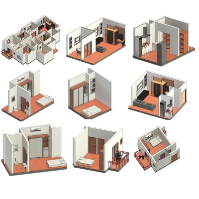 3BHK Apartment Interior Design