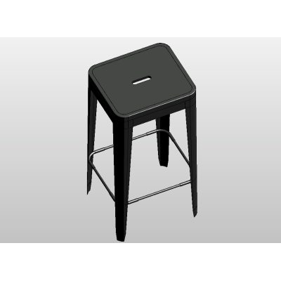 Industrial Style Metal Stool