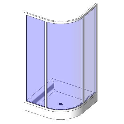 Shower Base   Enclosure-Rounded Corner
