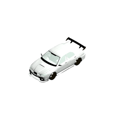 White Sports Car