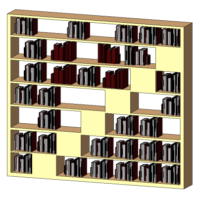 Modular shelf organizer modern wood