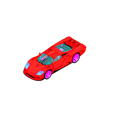 Sleek Red Sports Car