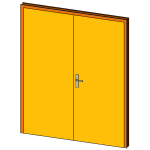 Revit Door Families: Your Free and Parametric Library for 2026 3 R-Panel Double Door with Oculus