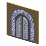Double Arch top door with surrounding lites