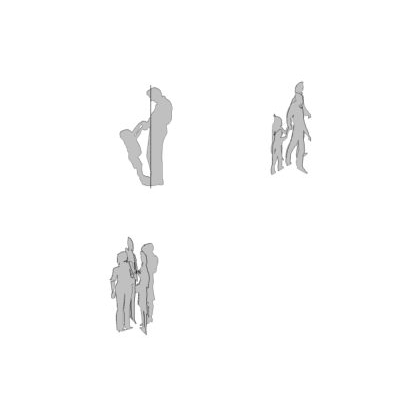 Characters with different views in vision