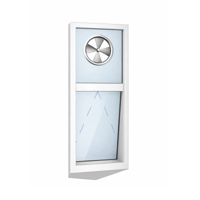 Bathroom Window with Integrated Vent Fan
