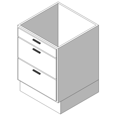 Vanity Cabinet - 3 Drawers