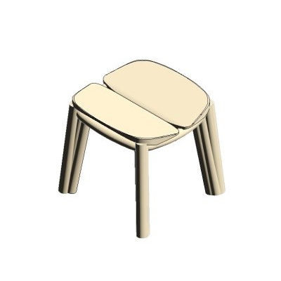 Compact TV Unit 5 Wooden Ergonomic Stool
