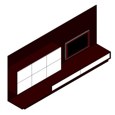 Modern Wall-Mounted Entertainment Unit