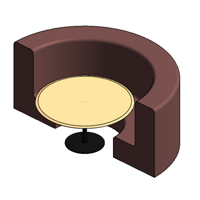 Round Seating Booth