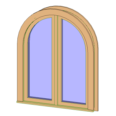 Double Quarter Round Top w Trim 919
