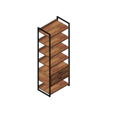 Wooden Tall Bookshelf