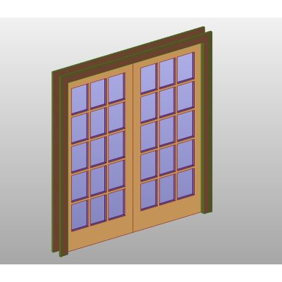 French double door with detailed panes