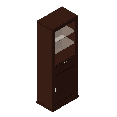 Tall Showcase Cabinet