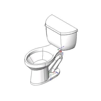 Traditional Two-Piece Toilet