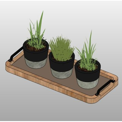 Set of 3 Decorative Plants