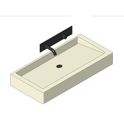 Rectangular Sink Counter