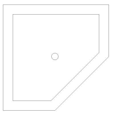 Shower Base-Corner-2D