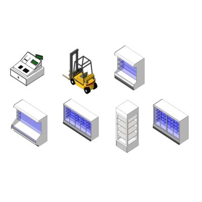 Supermarket Equipment Set